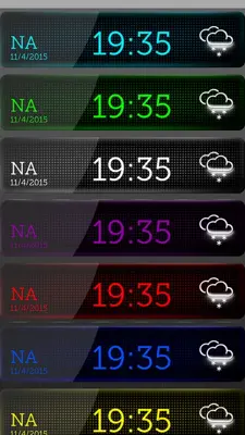 Black Digital Clock android App screenshot 5